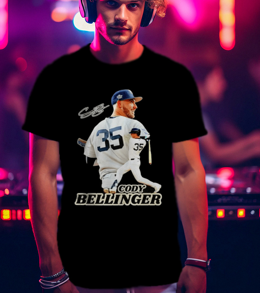 Cody Bellinger 35 New York Yankees MLB Baseball Player T-Shirt