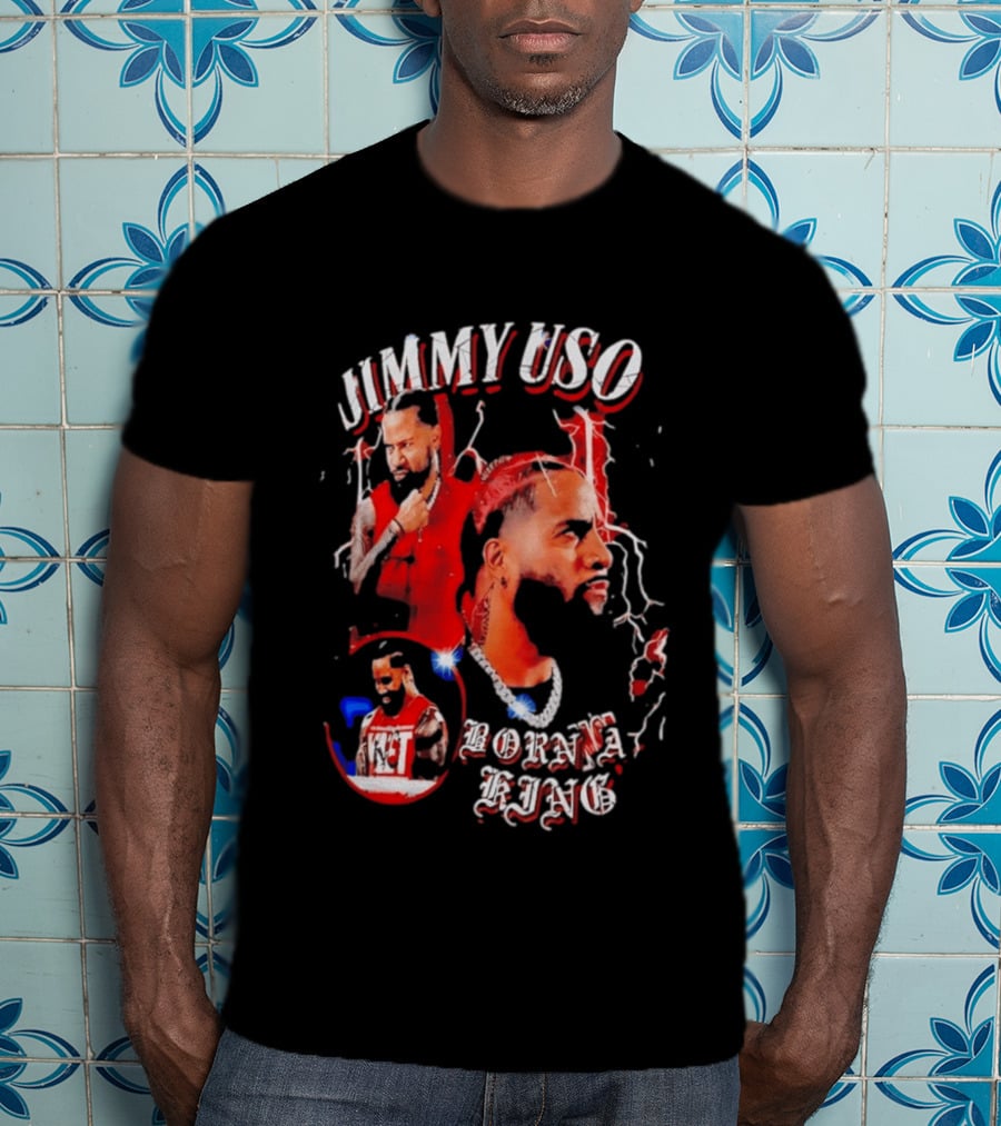 Jimmy Uso Born A King WWE Red Lightning T-Shirt