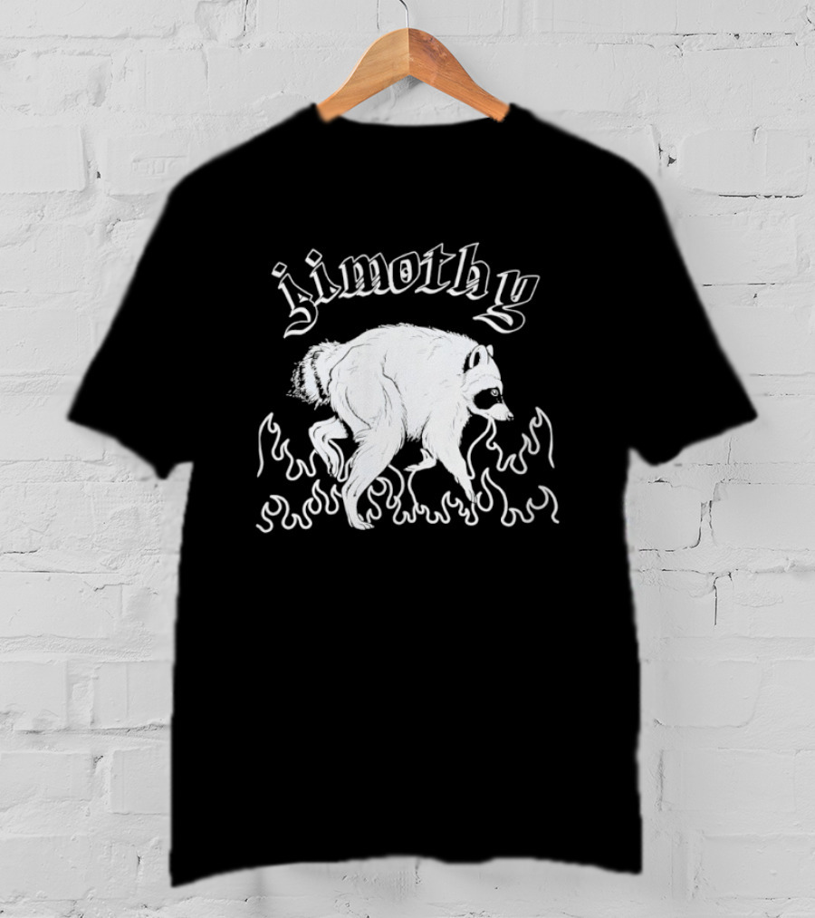 Jimothy Raccoon Flame Illustration Halloween 2026 T-Shirt