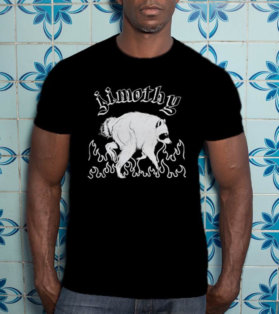 Jimothy Raccoon Flame Illustration Halloween 2026 T-Shirt