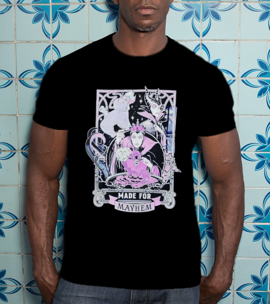 Disney Villains Made For Mayhem Ursula Maleficent Evil Queen T-Shirt