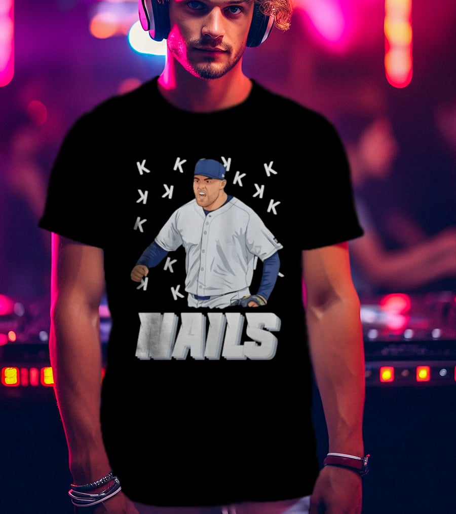 Logan Gilbert Strikeout Pitcher Seattle Mariners NAILS Baseball Fan T-Shirt
