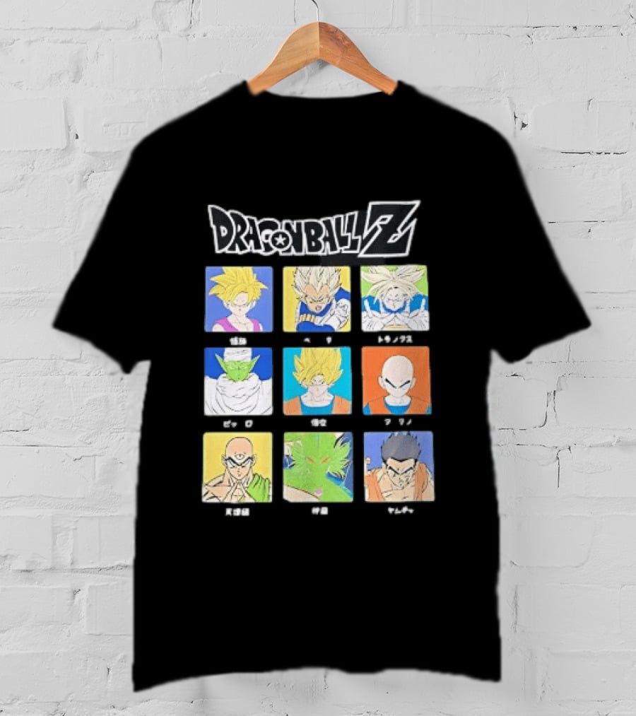 Dragon Ball Z Gohan Vegeta Trunks Piccolo Goku Krillin Tien Shenron Yamcha Anime Characters T-Shirt
