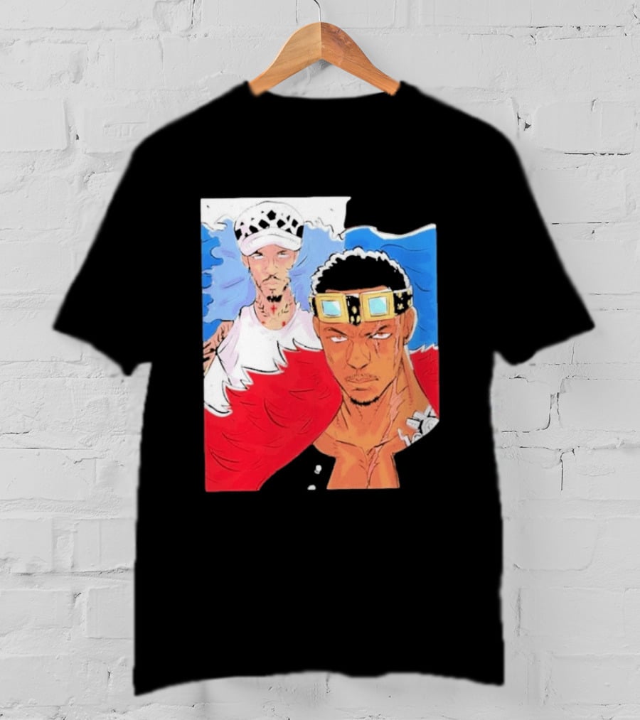 Minnesota Timberwolves Anthony Edwards Lamelo Ball Anime Crossover One Piece Fusion T-Shirt
