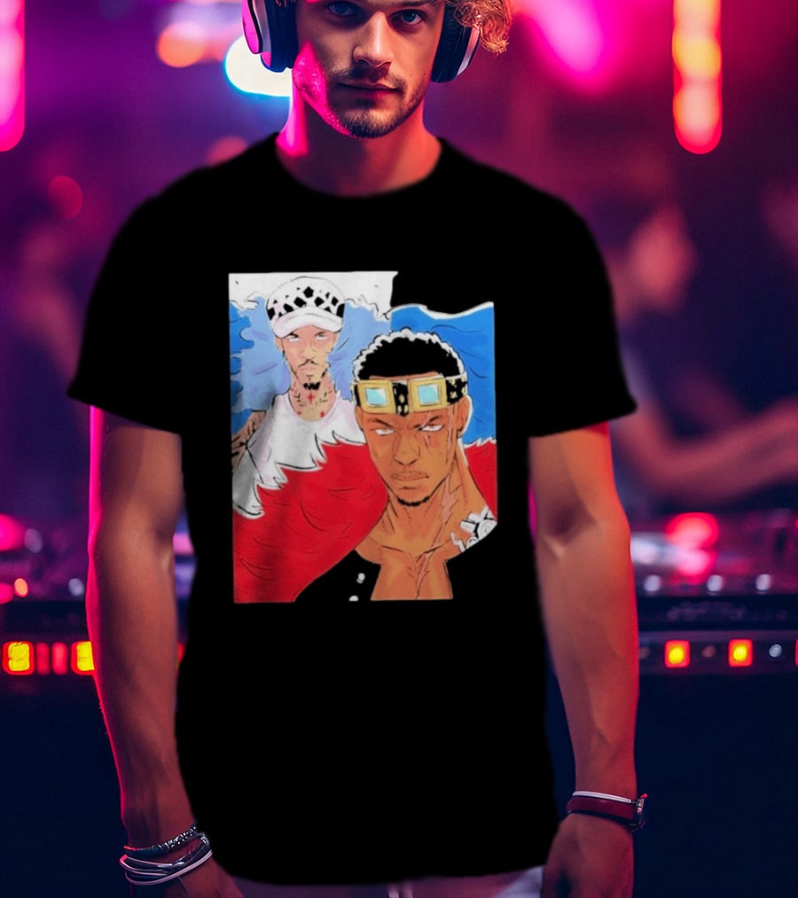 Minnesota Timberwolves Anthony Edwards Lamelo Ball Anime Crossover One Piece Fusion T-Shirt