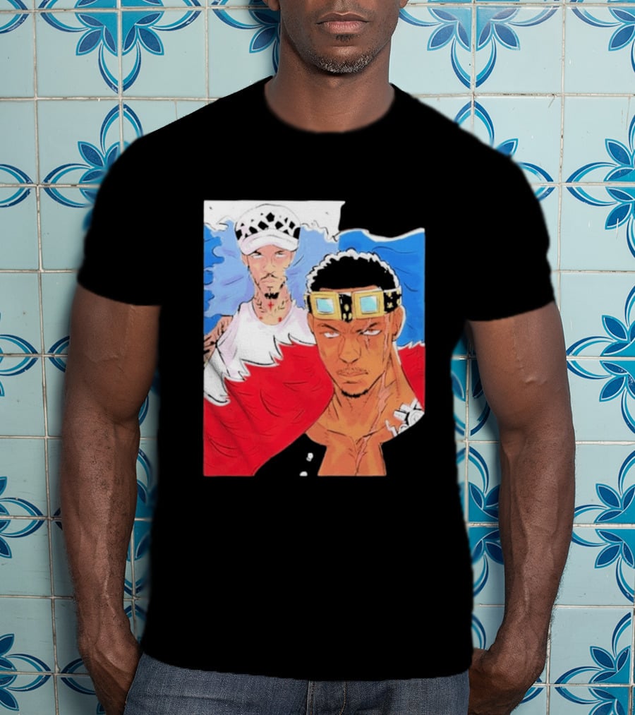 Minnesota Timberwolves Anthony Edwards Lamelo Ball Anime Crossover One Piece Fusion T-Shirt