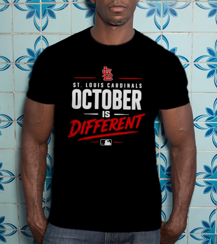 St. Louis Cardinals October Is Different MLB Postseason 2026 T-Shirt