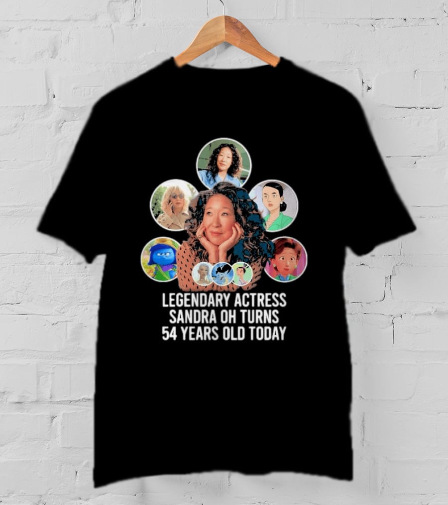 Legendary Actress Sandra Oh Turns 54 Years Old Today T-Shirt