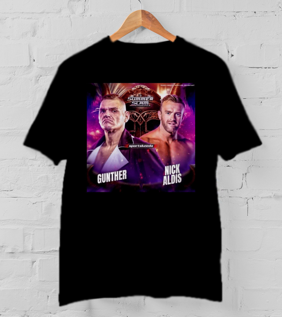 SummerSlam 2026 Gunther Vs Nick Aldis WWE Minneapolis Showdown T-Shirt