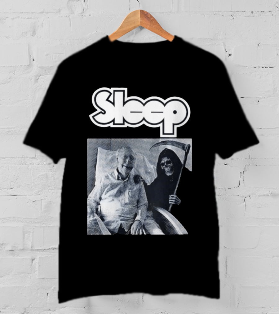United Snakes Grim Reaper Holding Scythe Sleep Elderly Man In Hospital Room T-Shirt