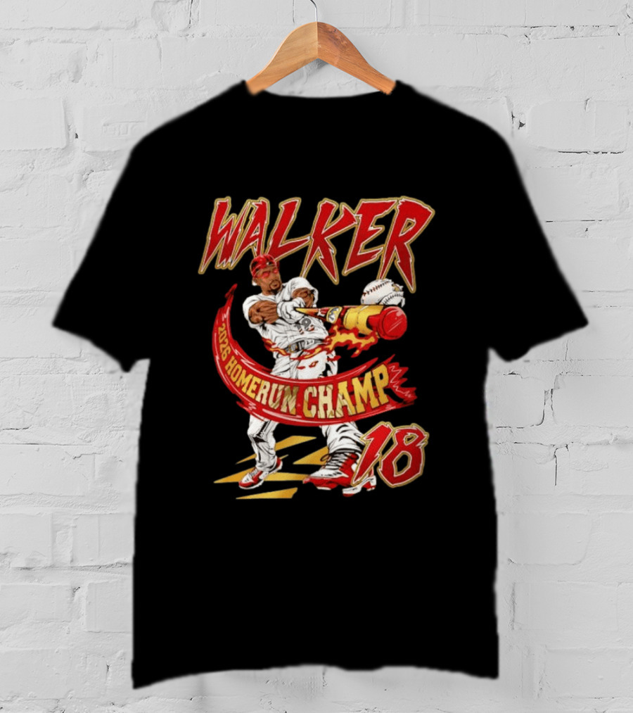 Walker 2026 Home Run Champ 18 MLB Baseball Player T-Shirt
