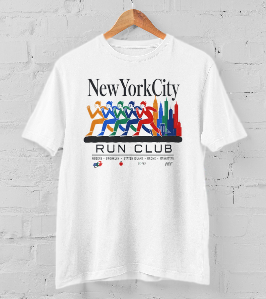New York City Run Club 1998 Queens Brooklyn Staten Island Bronx Manhattan T-Shirt
