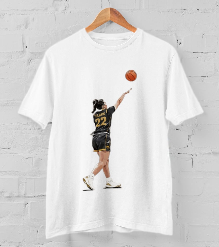 Caitlin Clark 22 Iowa Basketball WNBA Game Day Indiana Fever T-Shirt