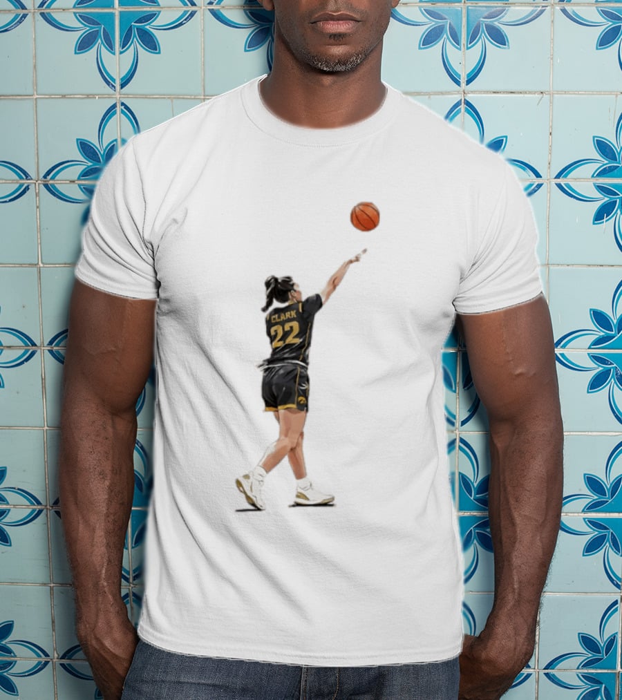 Caitlin Clark 22 Iowa Basketball WNBA Game Day Indiana Fever T-Shirt