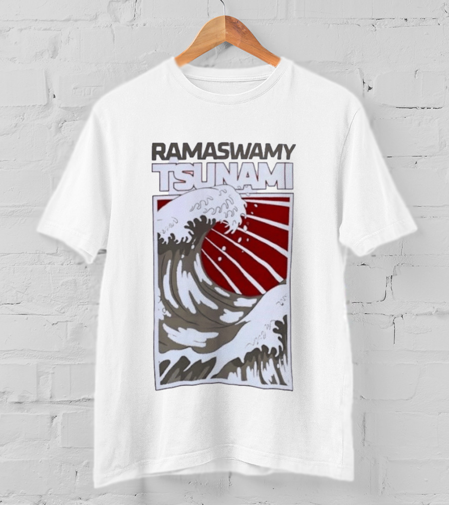 Ramaswamy Tsunami Japanese Wave T-Shirt