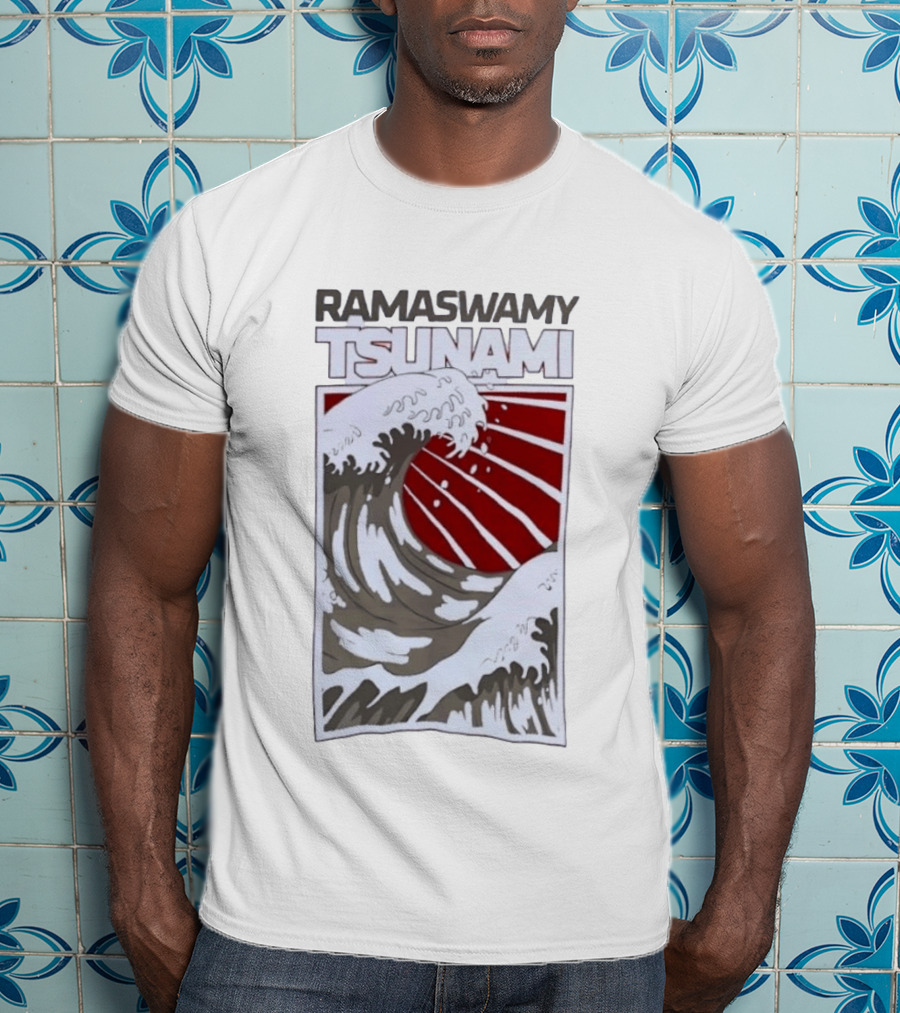 Ramaswamy Tsunami Japanese Wave T-Shirt