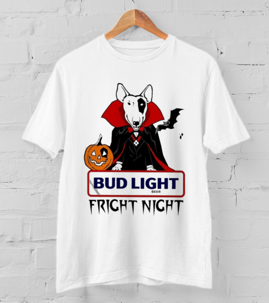 Bud Light Spuds MacKenzie Fright Night 80s Halloween T-Shirt
