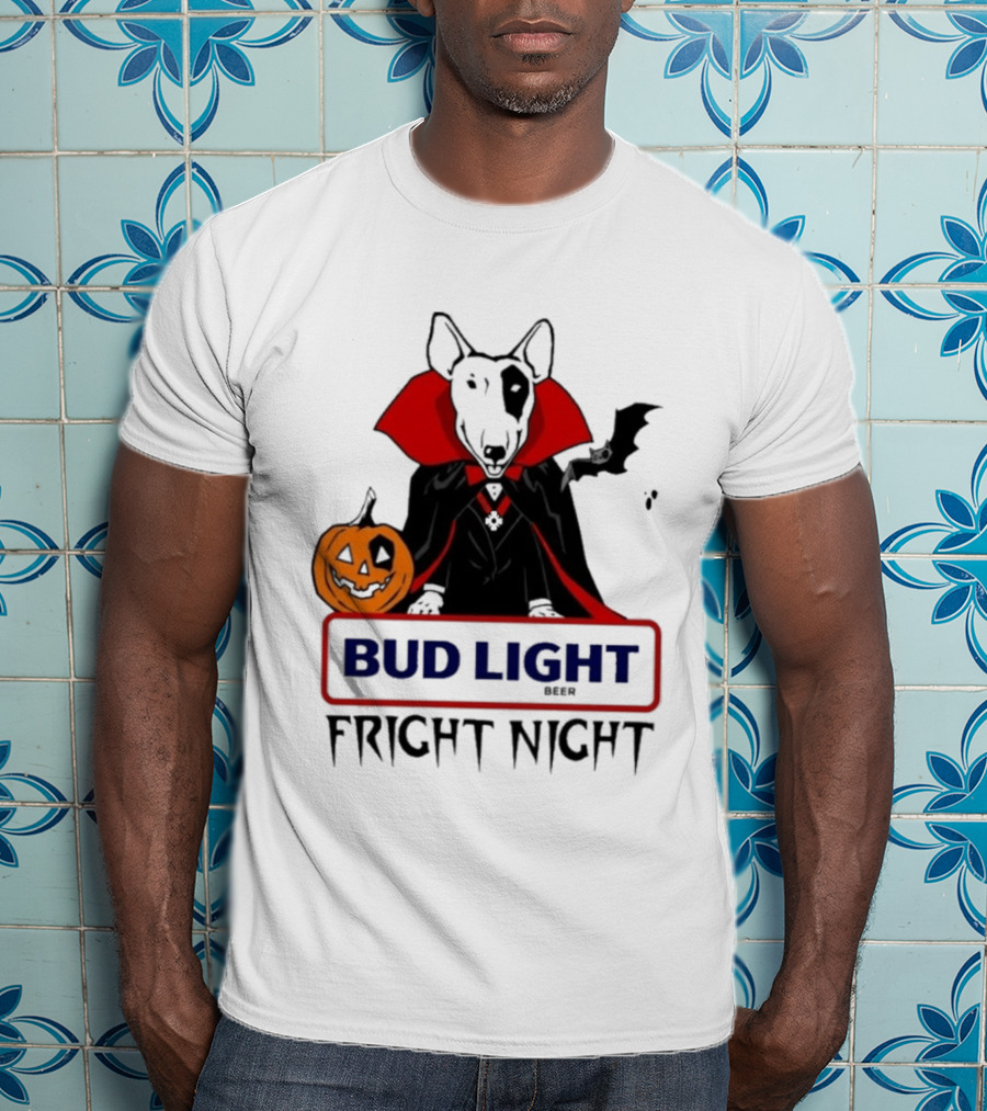 Bud Light Spuds MacKenzie Fright Night 80s Halloween T-Shirt