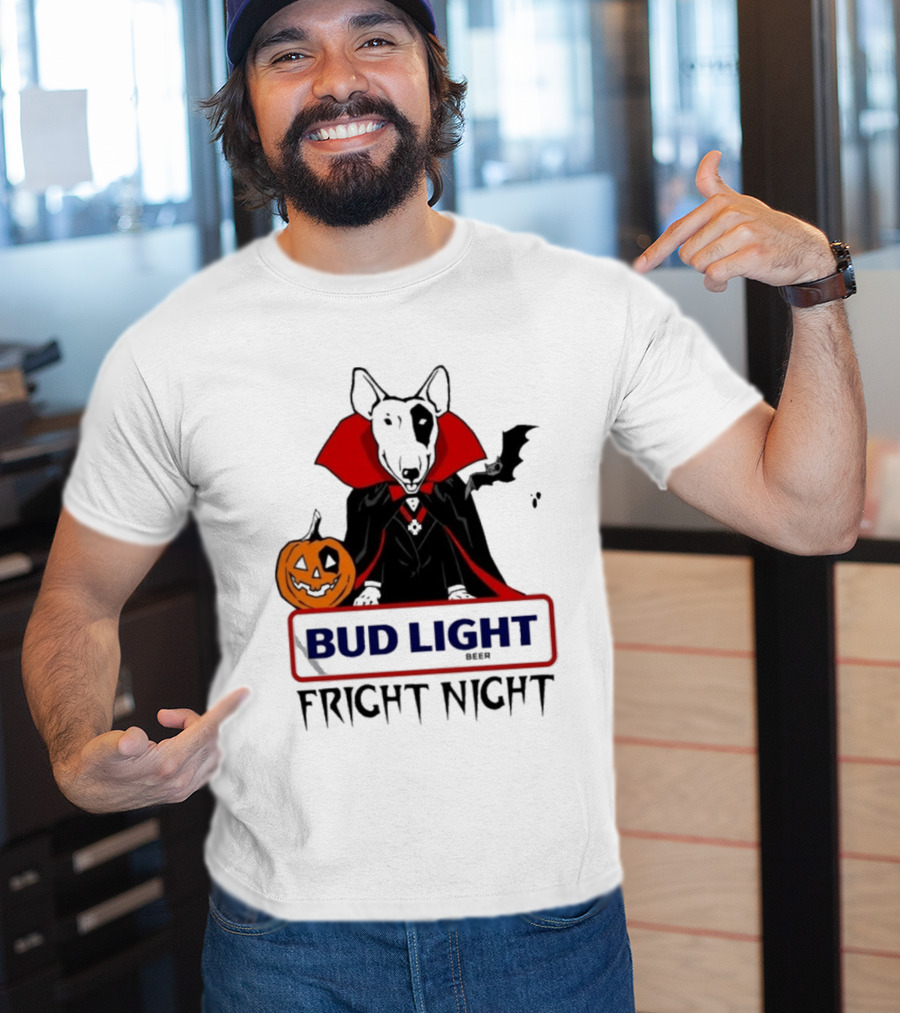 Bud Light Spuds MacKenzie Fright Night 80s Halloween T-Shirt