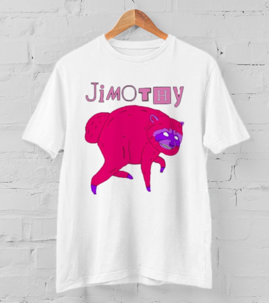 Jimothy Pink Raccoon T-Shirt