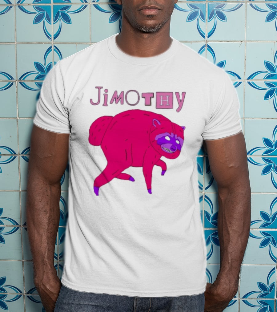 Jimothy Pink Raccoon T-Shirt