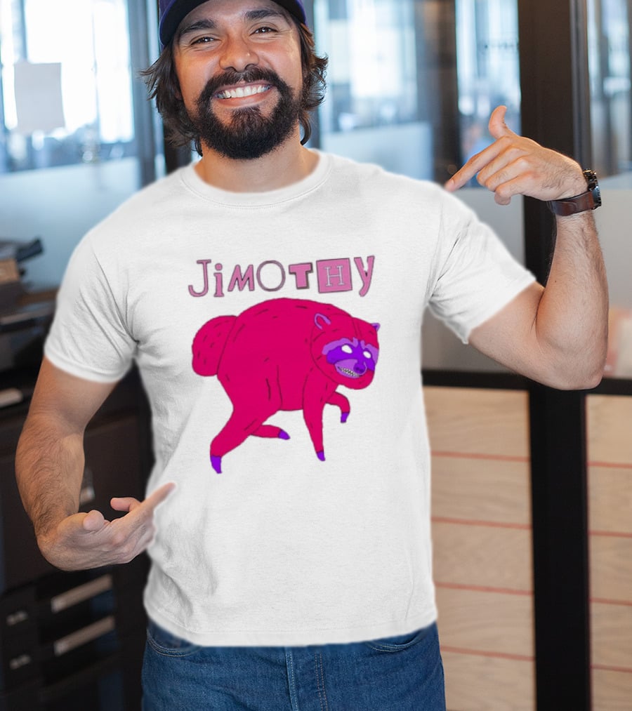 Jimothy Pink Raccoon T-Shirt
