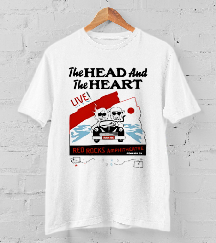The Head And The Heart Live Red Rocks Amphitheatre Concert T-Shirt