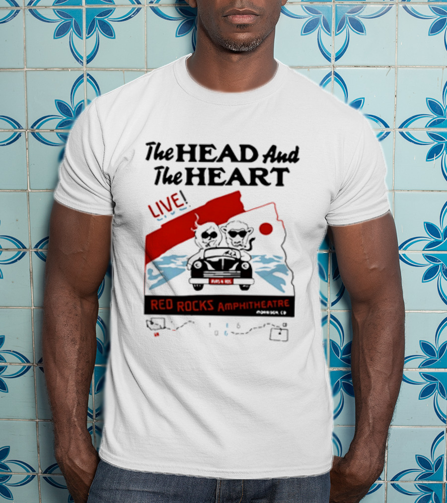 The Head And The Heart Live Red Rocks Amphitheatre Concert T-Shirt