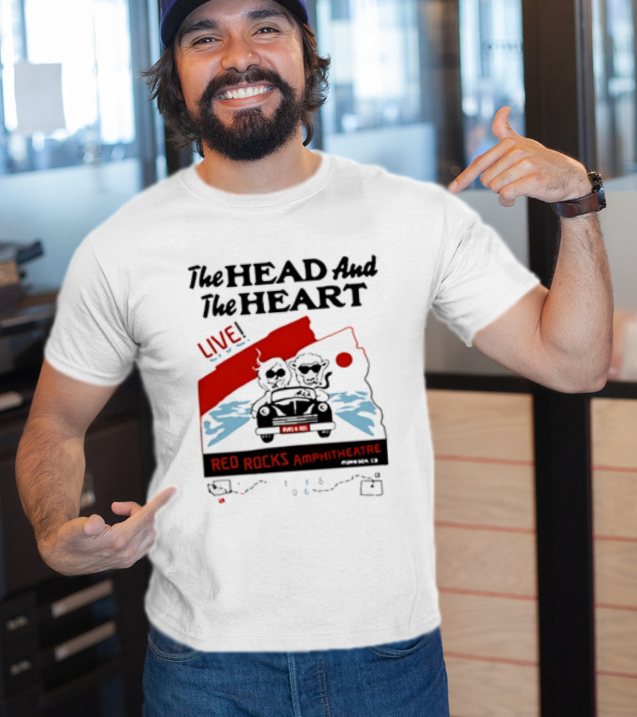 The Head And The Heart Live Red Rocks Amphitheatre Concert T-Shirt