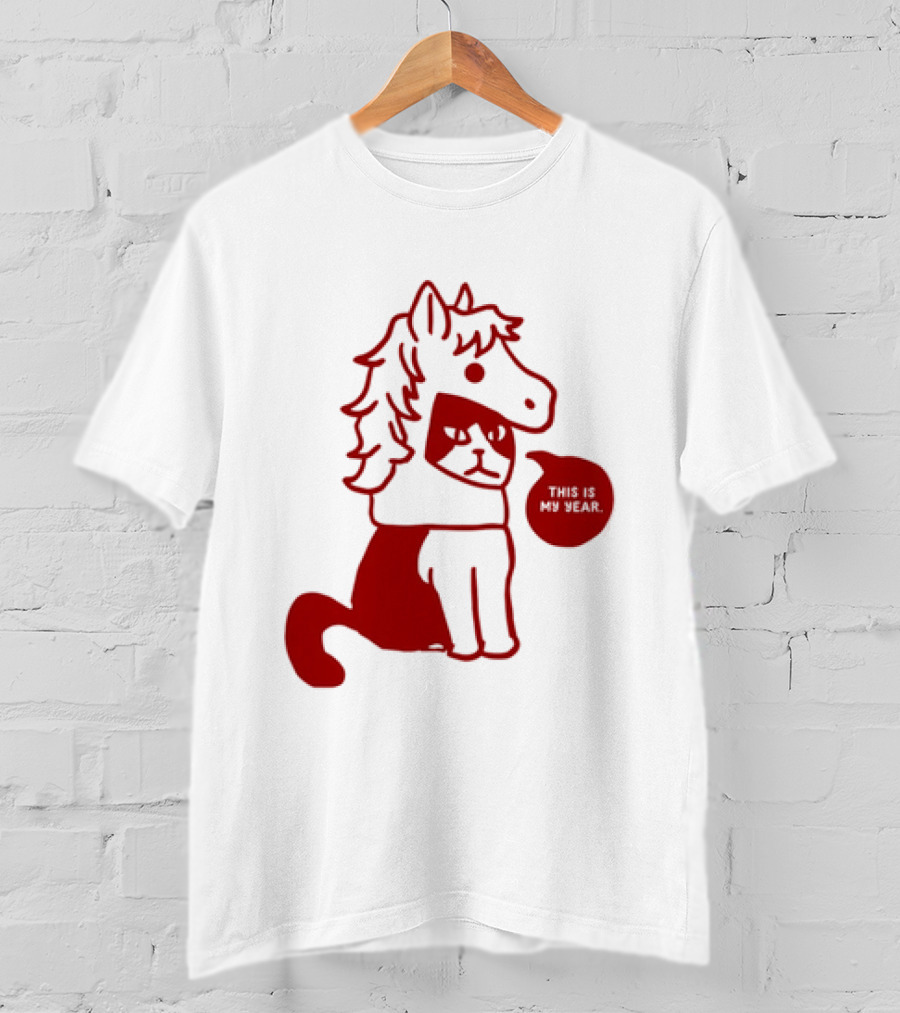 Year Of The Horse 2026 Chinese Lunar New Year Zodiac Cat T-Shirt
