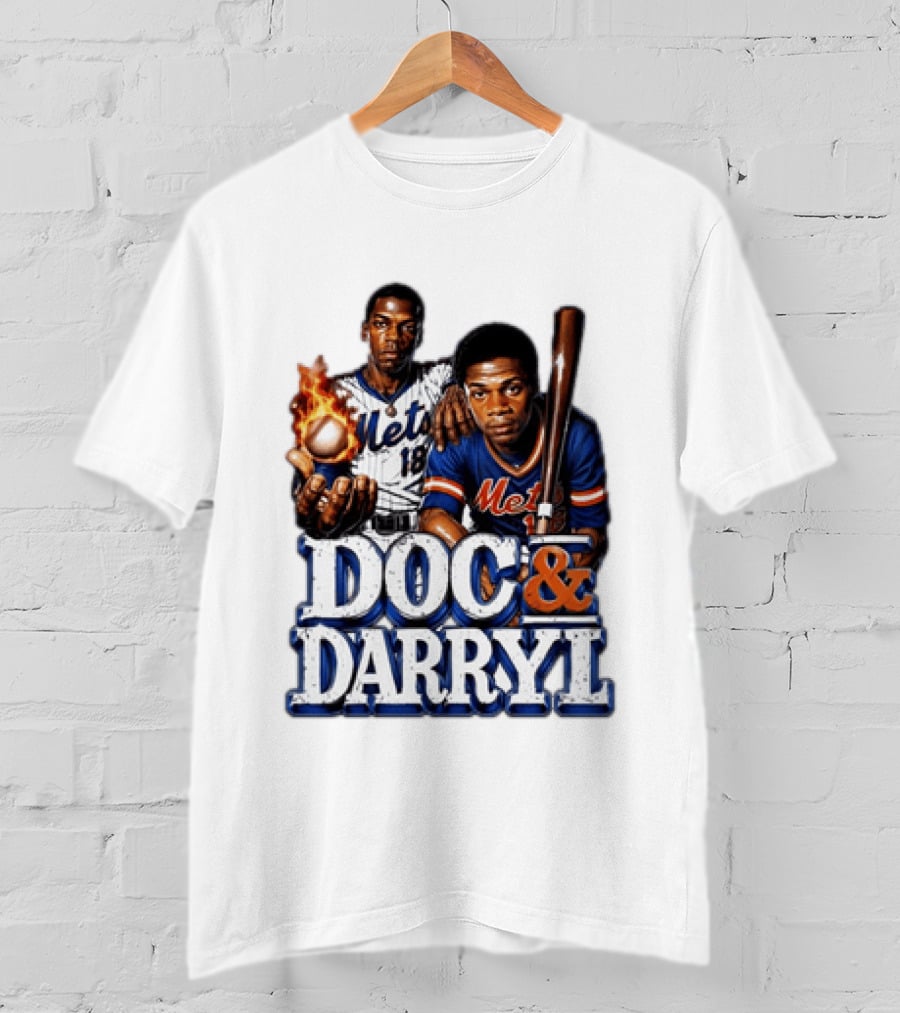 New York Mets Doc Gooden Darryl Strawberry Mets Iconic MLB Legends T-Shirt