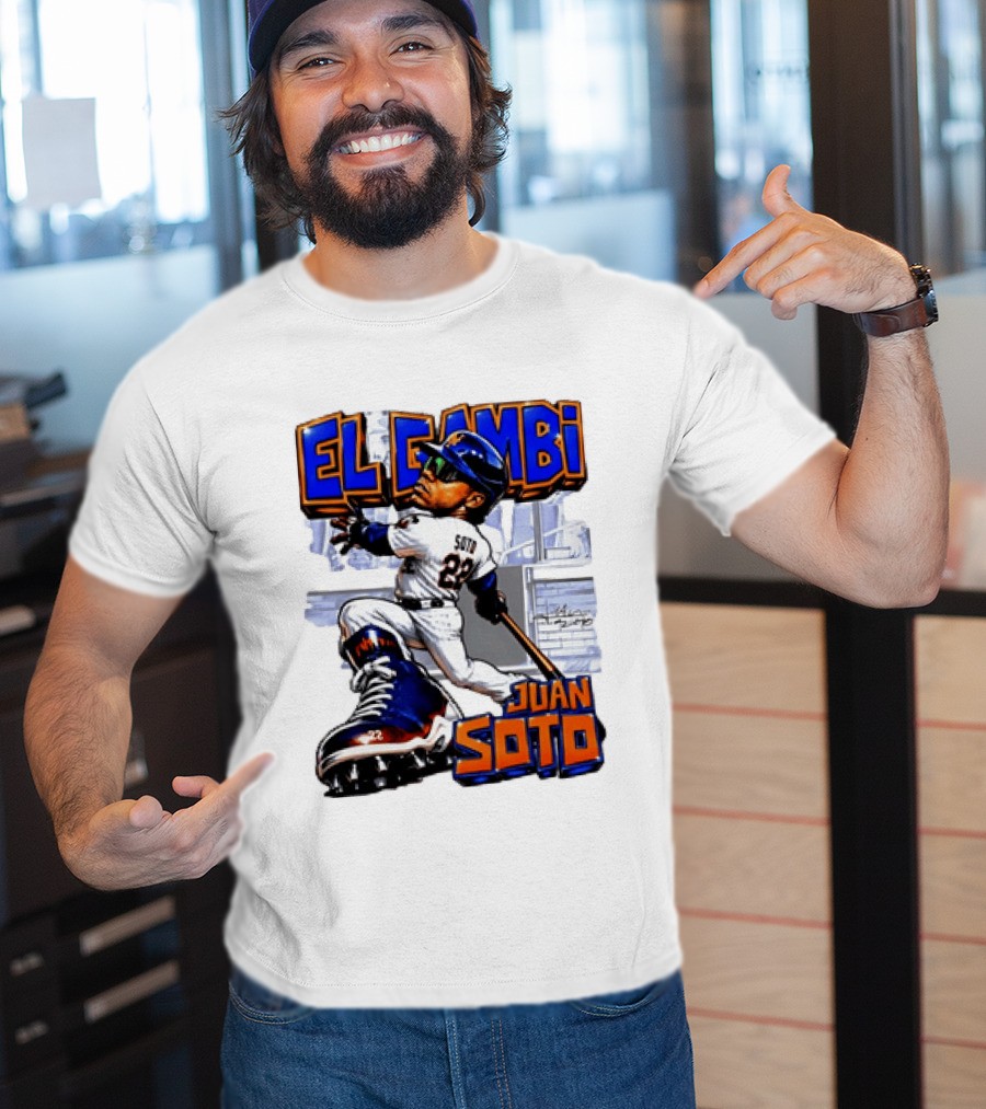 New York Mets El Gambi Juan Soto 22 Baseball T-Shirt