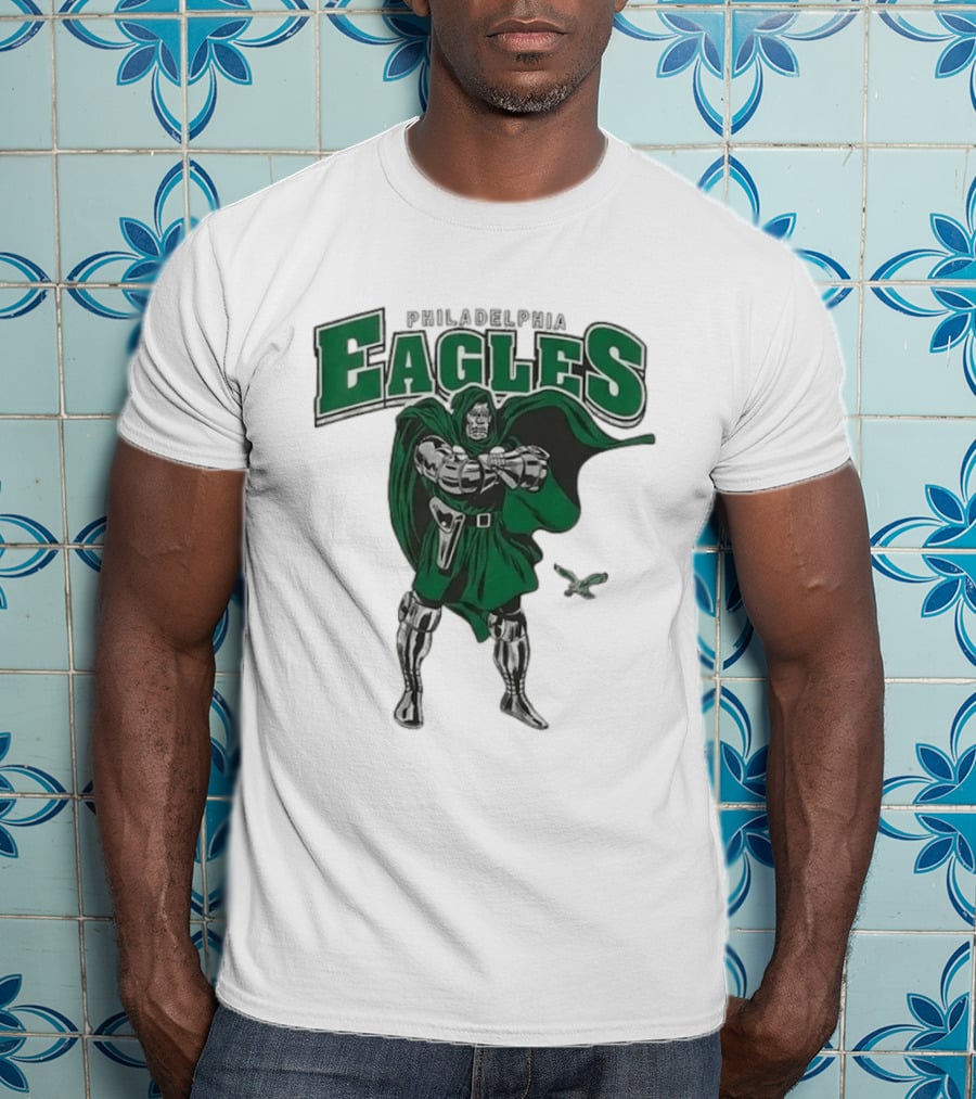 Philadelphia Eagles Doctor Doom 2026 Villain Collaboration T-Shirt
