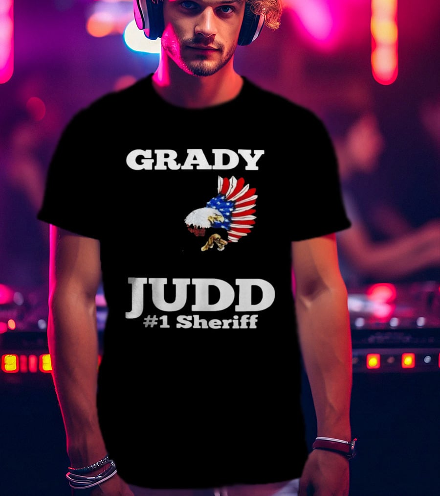 Grady Judd #1 Sheriff Patriotic Eagle T-Shirt