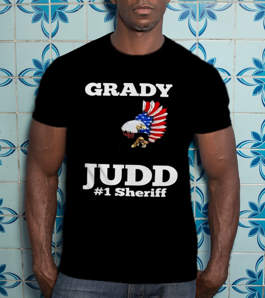 Grady Judd #1 Sheriff Patriotic Eagle T-Shirt