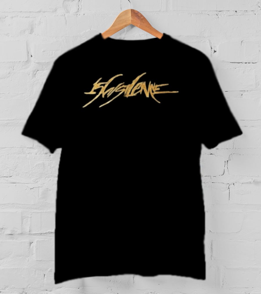 156 Silence Gold Crop Top Signature T-Shirt