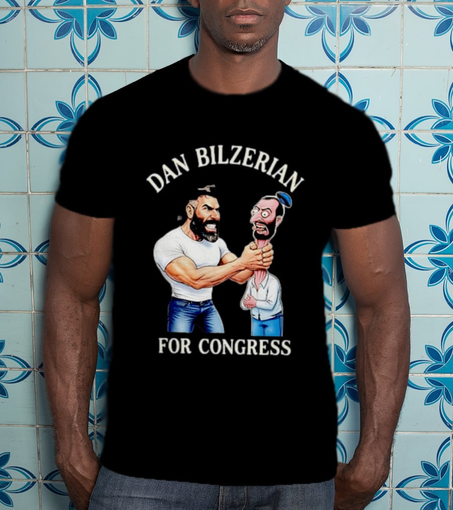 Dan Bilzerian For Congress Political Meme Cartoon T-Shirt
