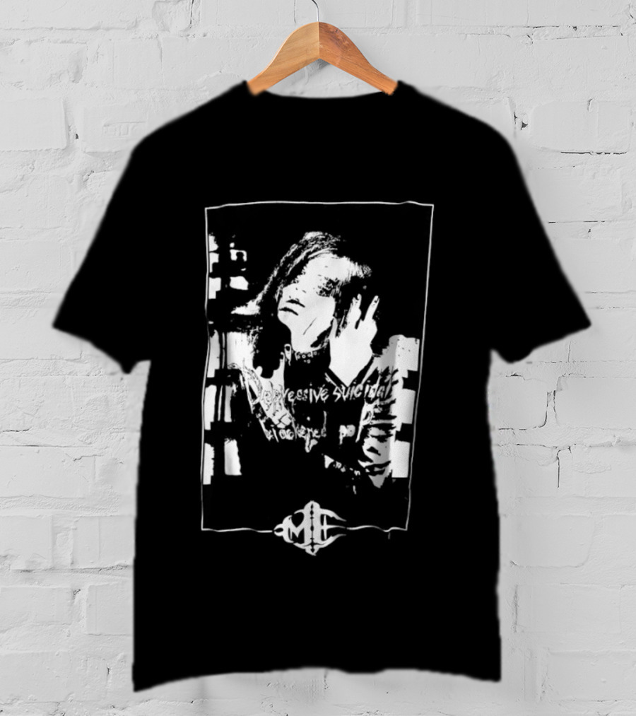 Depressive Suicidal Blackened Pop ME Hand Silhouette Music Vibe T-Shirt