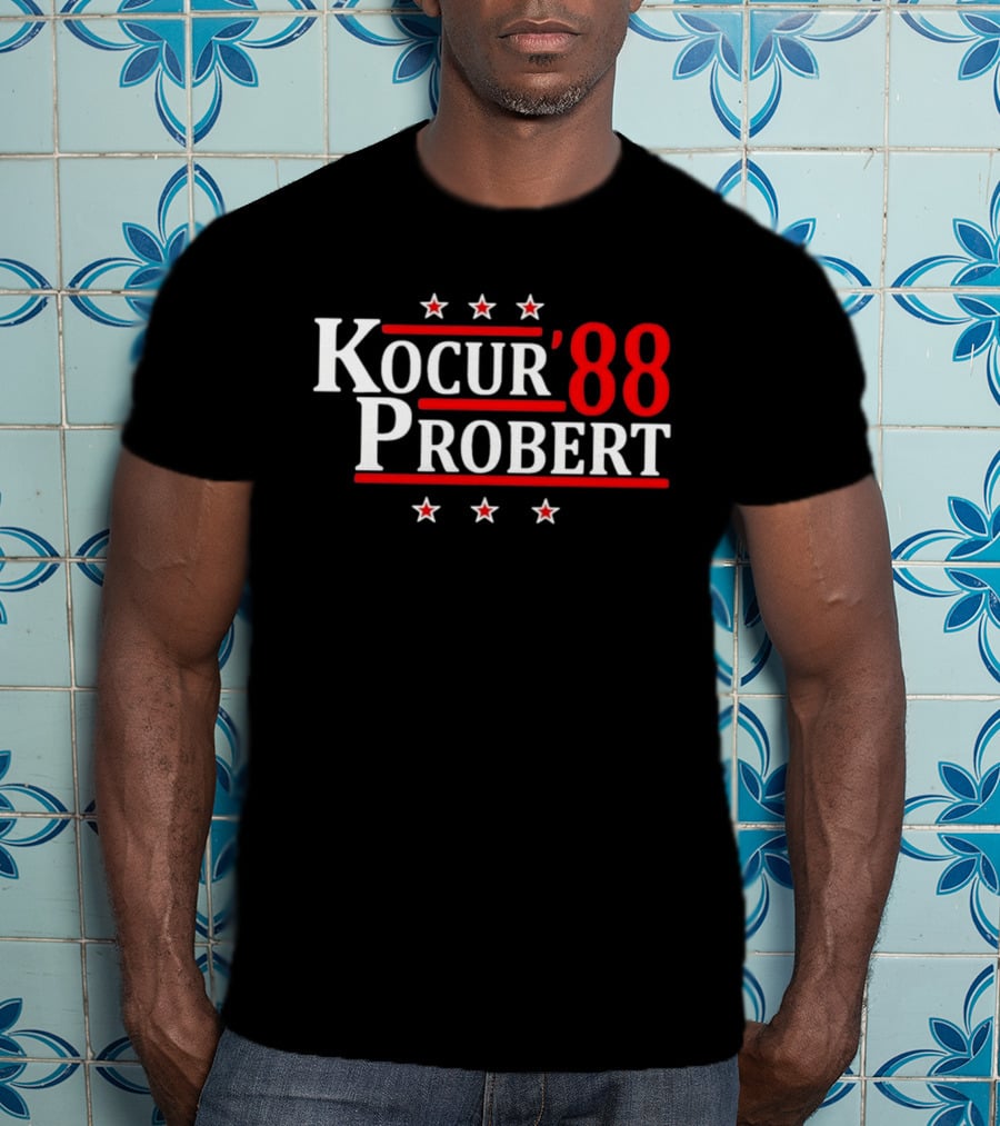 Detroit Kocur Probert Hockey Legends 88 With Stars T-Shirt