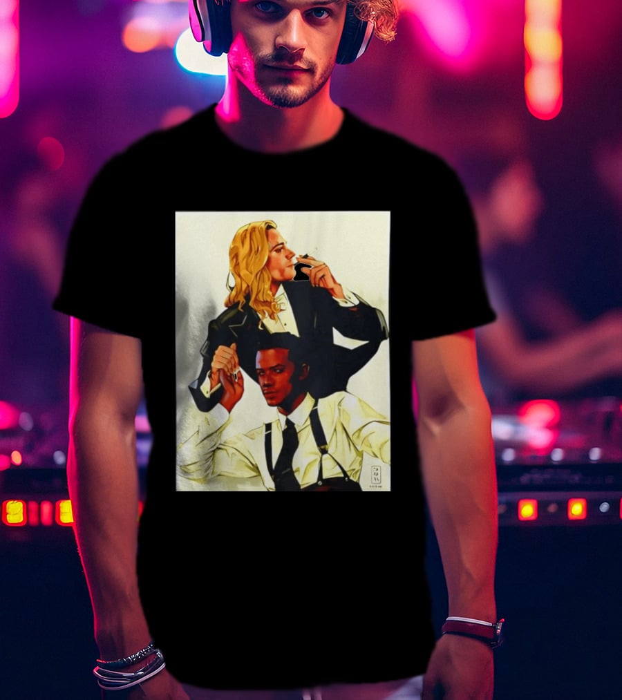 JMH Interview With The Vampire Lestat And Louis Smoking Portraits T-Shirt