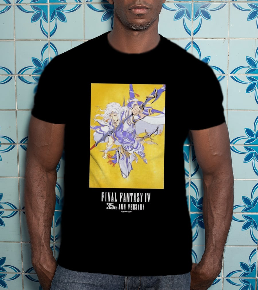 Final Fantasy IV 35th Anniversary Knight Leaping Heroic T-Shirt