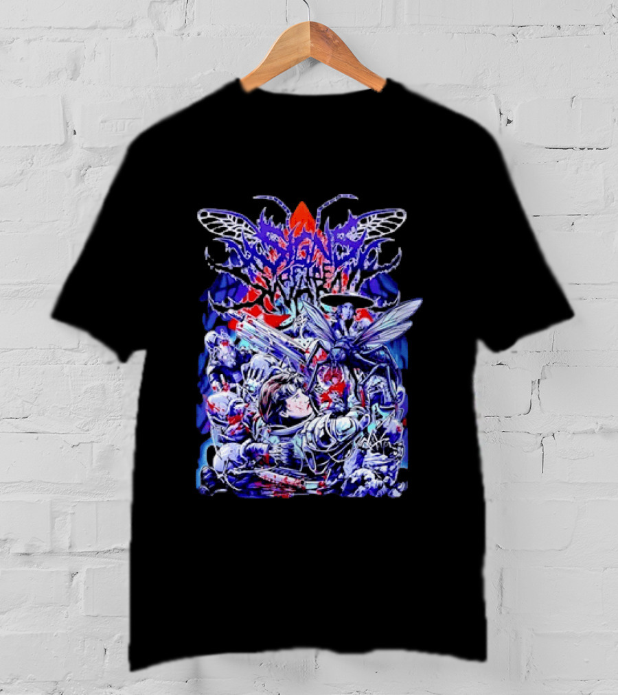 Alien Invasion Creature Sci Fi Horror Battle Scene T-Shirt