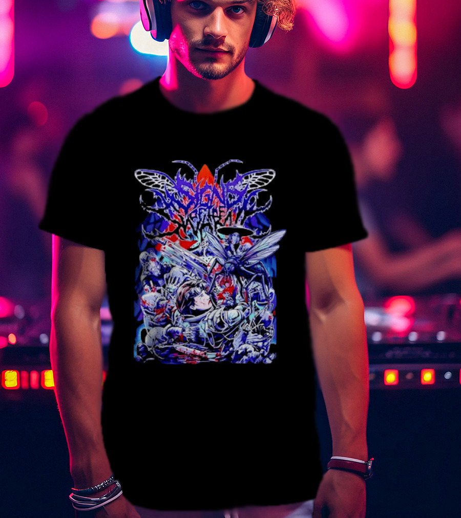 Alien Invasion Creature Sci Fi Horror Battle Scene T-Shirt