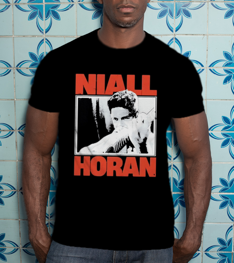 Niall Horan Distressed Guitar Player Image One Direction T-Shirt