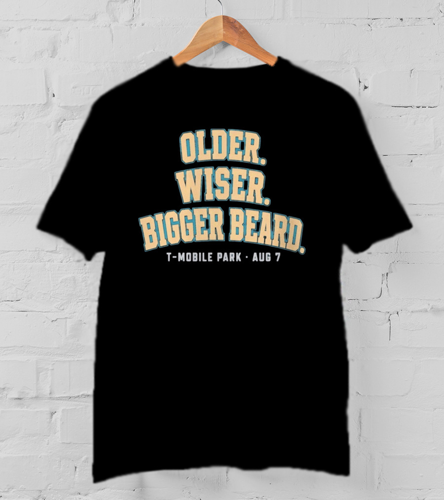 Older Wiser Bigger Beard Mobile Park Aug 7 T-Shirt