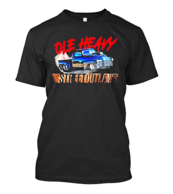 Ole Heavy Street Outlaws Blue Classic Truck Racing T-Shirt