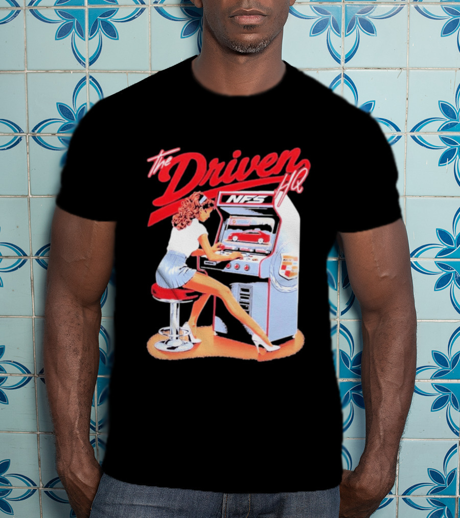 The Driven HQ NFS Arcade Gaming Girl Retro Pin Up T-Shirt