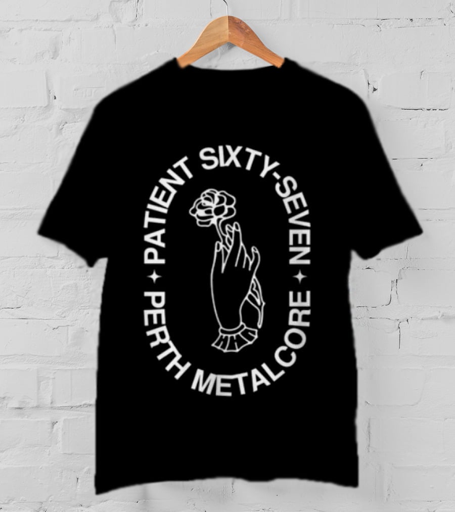 Patient Sixty Seven Perth Metalcore Flower Hand T-Shirt