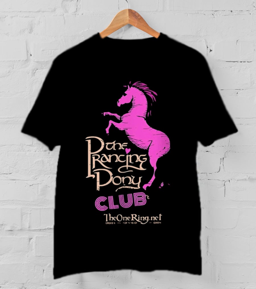 The Prancing Pony Club Pink Horse JRR Tolkien TheOneRingnet T-Shirt