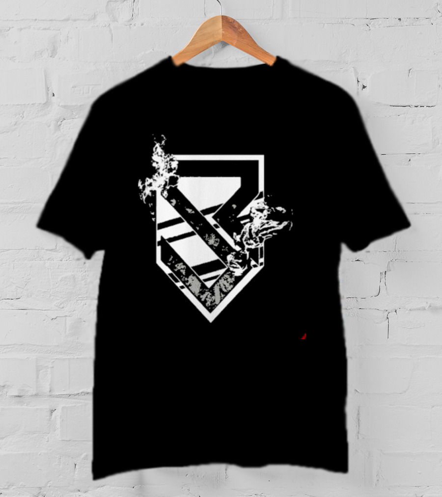 Tyrese Haliburton Seth Rollins Flames 2026 At Madison Square Garden Shield T-Shirt